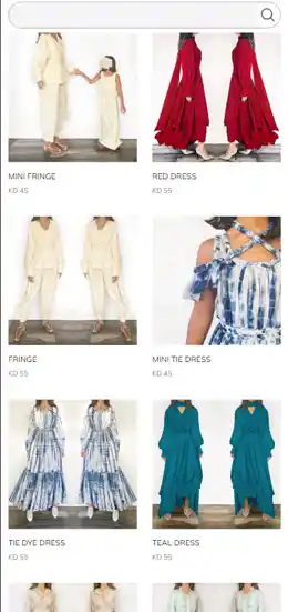Mobile view of Fouz website. 