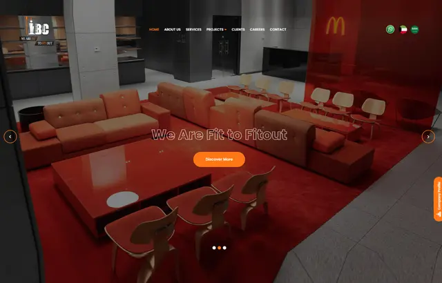 ibuild website desktop view