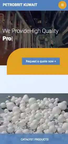 Mobile view of petrobit website.