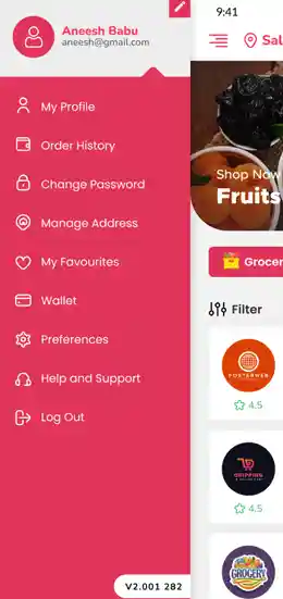 Mobile view of Halal website. 