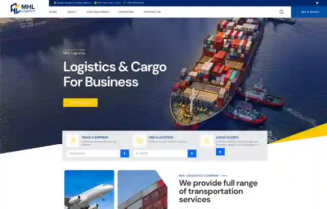 Desktop view of MHL website.