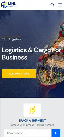 Mobile view of tamcapital website.